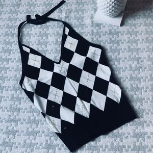 [The Limited] sweater halter top